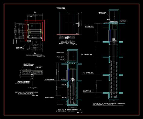 Lift Details Dwg Plan For Autocad Designs Cad