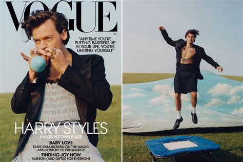 Harry Styles wears a Gucci gown as Vogue’s first solo male cover star ...