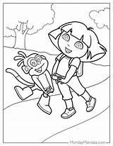 Dora The Explorer Coloring Pages Printable sketch template
