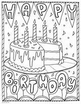 Free Printable Happy Birthday Coloring Page sketch template