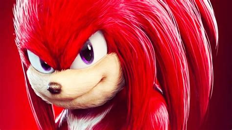 Knuckles é fotografado ao lado de Sonic durante filmagens do novo longa