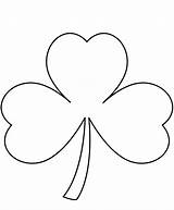 Printable Free Shamrock Coloring Page sketch template
