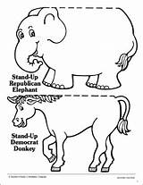 Democrat Donkey Coloring Page sketch template