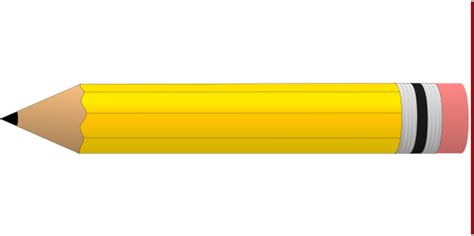 Yellow #2 Pencil Clip Art at Clker.com - vector clip art online ...