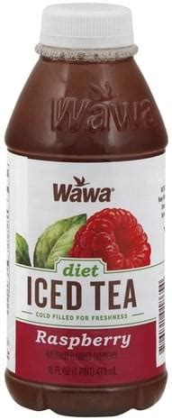 Wawa Diet, Raspberry Iced Tea - 16 oz, Nutrition Information | Innit