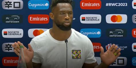 Siya Kolisi stuns press conference with passionate defence of teammate