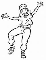 Coloring Hop Hip Pages Dance Bigfoot Boy Colouring Printable Rap Boys  sketch template
