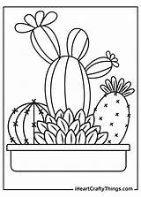 Cactus Coloring Pages Updated 2021 sketch template