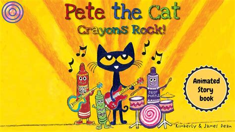 Pete the Cat Crayons Rock | fan's animated book | read aloud - YouTube