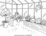 Greenhouse Coloring Sheet Pages sketch template