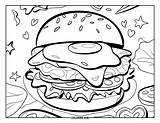 85  Cheeseburger Coloring Pages For Kids & Adults Free Printable PDFs sketch template
