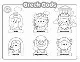 Mythology For Kids The Twelve Olympian Greek Gods Free Coloring Page  sketch template