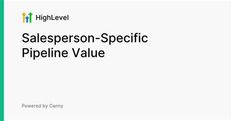 Salesperson-Specific Pipeline Value | Reporting | HighLevel