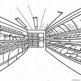 Grocery Store Coloring Page 19852 15685 sketch template