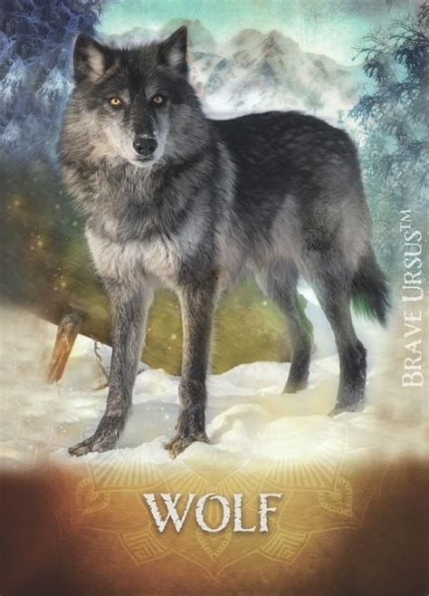 Wolf Spirit Animal Altar & Prayer Card - Wise Witches and Witchcraft