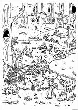 Enchanted forest Coloring Page  Free Printable Pages sketch template