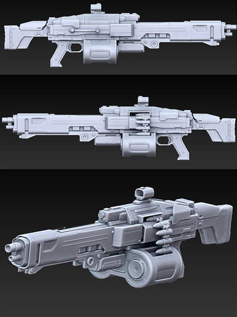 Francisco Gallego - Heavy Machine Gun Concept art destiny.