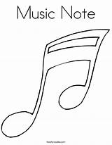 Music Note Coloring Page  Twisty Noodle sketch template
