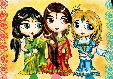 indian powerpuff girls by art-rinay on DeviantArt