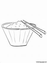 Rice Coloring Pages sketch template