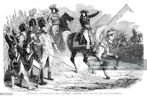 Napoléon Bonaparte Wins Battle Of Pyramids In Egypt 18th Century World History Stock ...