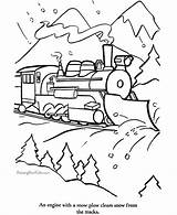Train coloring Page  Snow Plow sketch template