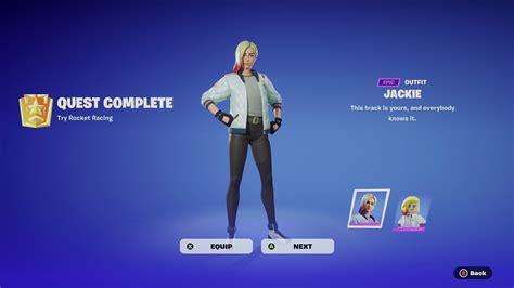 Fortnite Rocket Racing - How to unlock Jackie - Niche Gamer