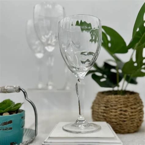 MIKASA SPRING PETALS Crystal Wine Glasses / Water Goblet - Set of 4 $53.93 - PicClick