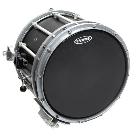 Evans Hybrid-S Black Marching Snare Drum Head, 14 Inch