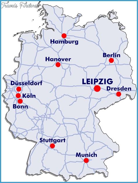 Map of Leipzig - TravelsFinders.Com