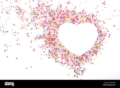 Heart shaped sprinkles Stock Photo - Alamy