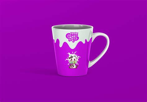 Free Purple Coffee Mug Mockup