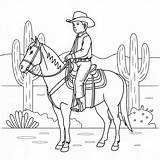 Printable Cowboy coloring Page  Download Print Or Color Online For Free sketch template