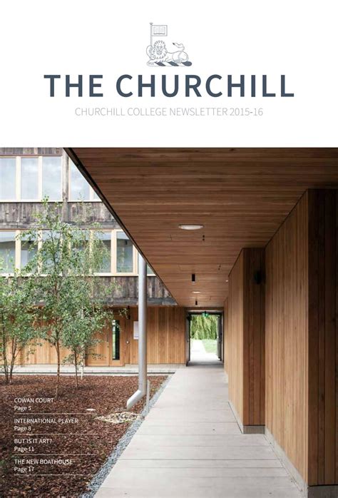 The Churchill Newsletter 2016 by Churchill College - Issuu