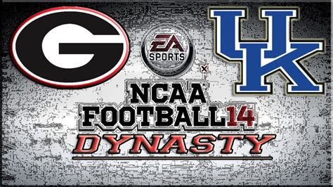 NCAA Football 14 Dynasty Mode: Week 13 Georgia Bulldogs vs Kentucky ...