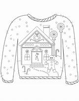 Sweater Coloring Pages  Nation sketch template