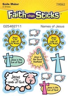 Names of Jesus Stickers Jesus Lamb, The Good Son, Easter Preschool ...