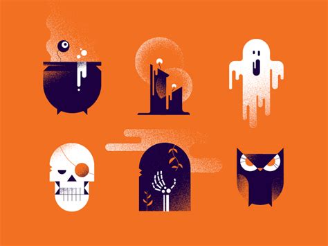 Halloween with a dash of colour by Patrick Kos on Dribbble