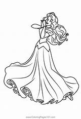 Disney Princess Aurora Coloring Pages sketch template