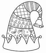 Christmas Elf Hat coloring Page  Free Printable Coloring Pages sketch template