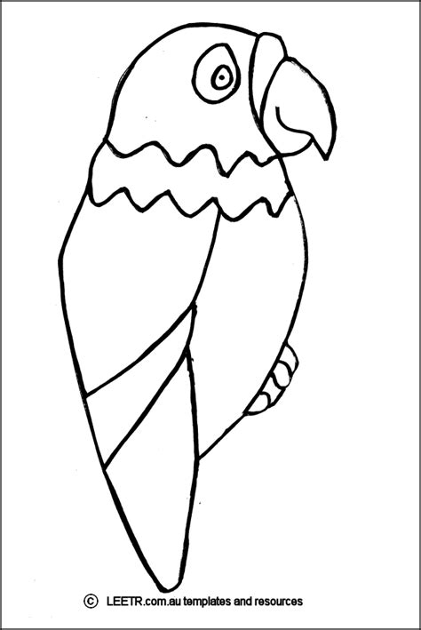 Bird Outline Printable - Coloring Home