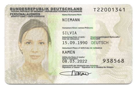 Germany ID Card PSD Template - Identity Tools