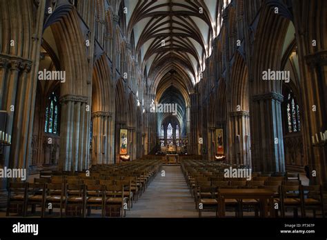 Lichfield cathedral interior Stock Photo - Alamy