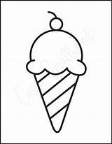 10 Cute Printable Ice Cream Templates  cream template sketch template