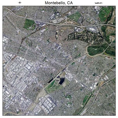 Aerial Photography Map of Montebello, CA California