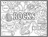 Rocks And Minerals Coloring Page sketch template