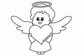 Free Printable Guardian Angel  Coloring Page sketch template