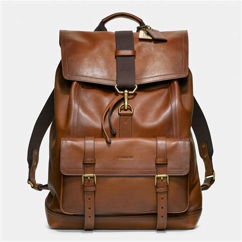 Lyst - Coach Bleecker Backpack In Leather in Black for Men