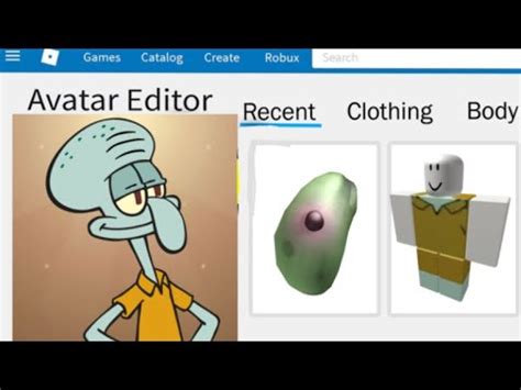 How to be Squidward in Roblox! - YouTube