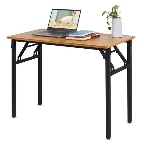 Buy BELIWINFolding Computer Desk, No-Assembly Writing Desk, PC Laptop Home Office Desk ...